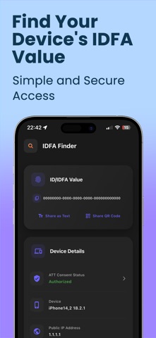 IDFA: Find Device IDFA & Share screenshot