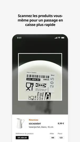Capture d'écran de IKEA sur iPhone 7