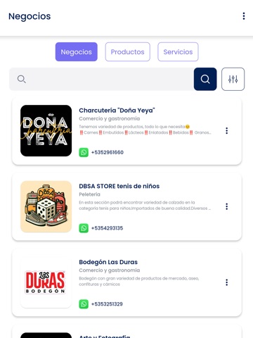 La Lupa App iPad screenshot