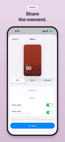 Soon: Event Countdown iPhone screenshot
