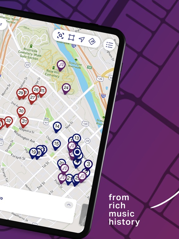 Tour Macon iPad screenshot 2 - Travel app