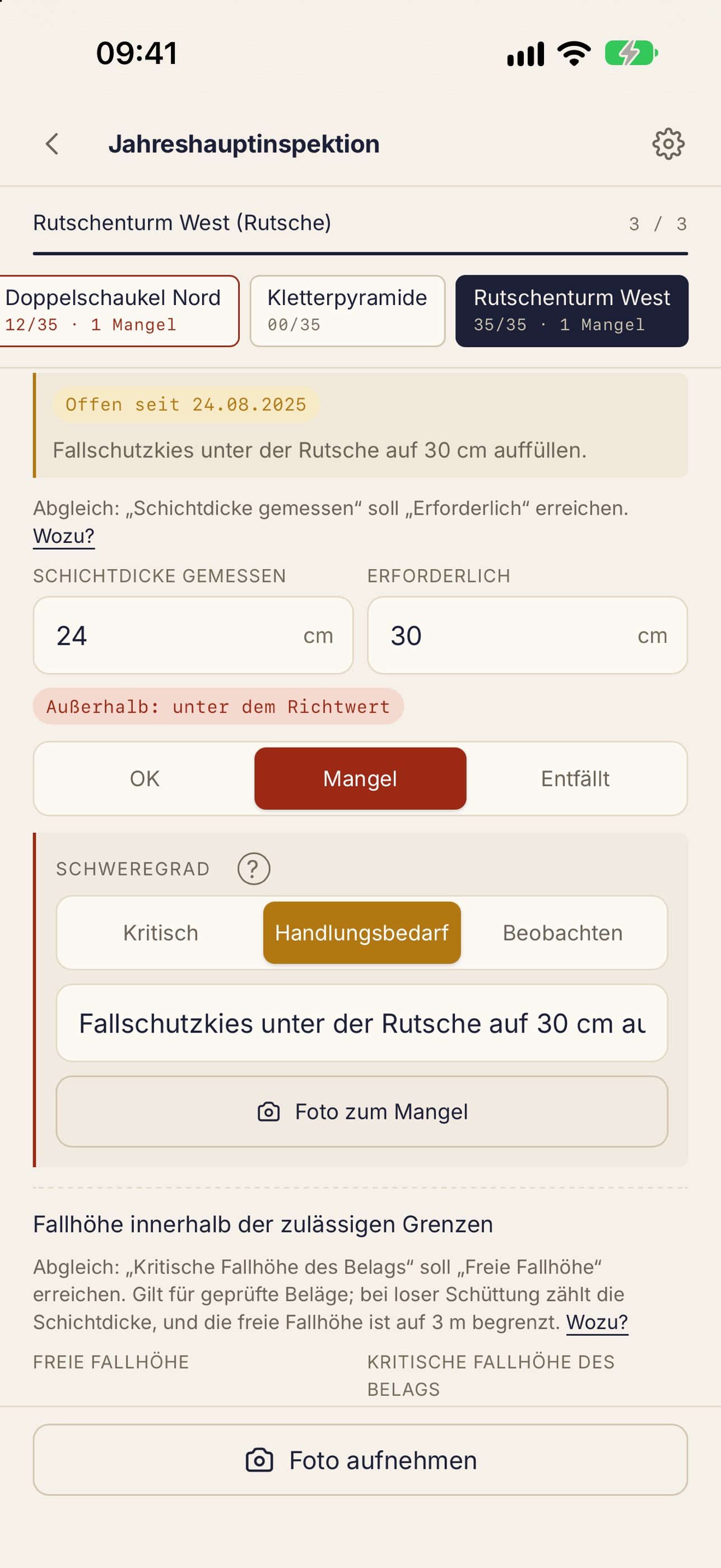 Screenshot 4 of Spielplatzprüfung