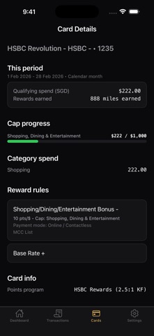 CardRave: Miles Card Tracker Screenshot 3 of 4