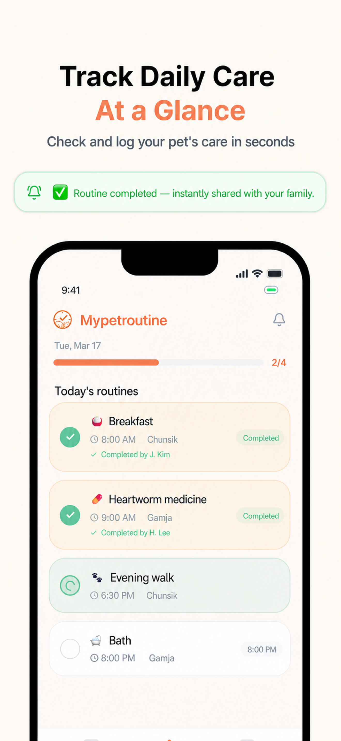 Mypetroutine: Pet Care screenshot 3