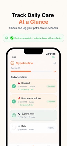 Mypetroutine: Pet Care Screenshot 3 of 5