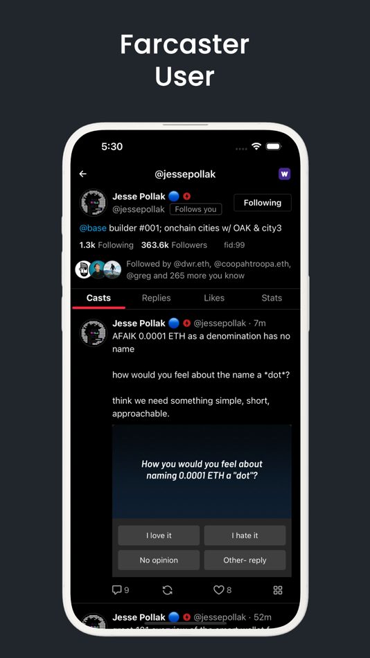 #5. Recaster - Farcaster Client (iOS) Podle: Bress XYZ