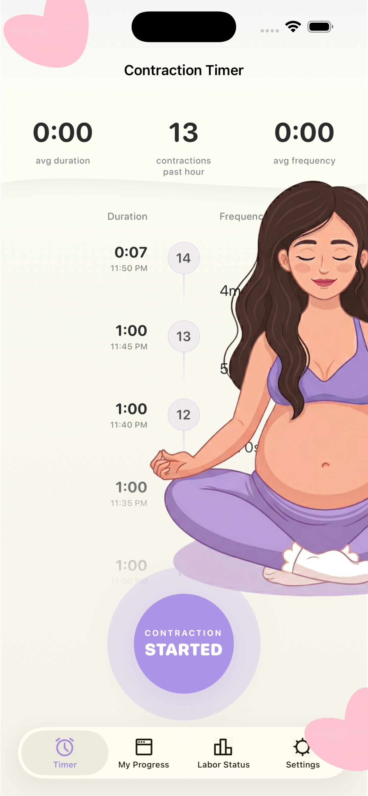 Contraction Timer •