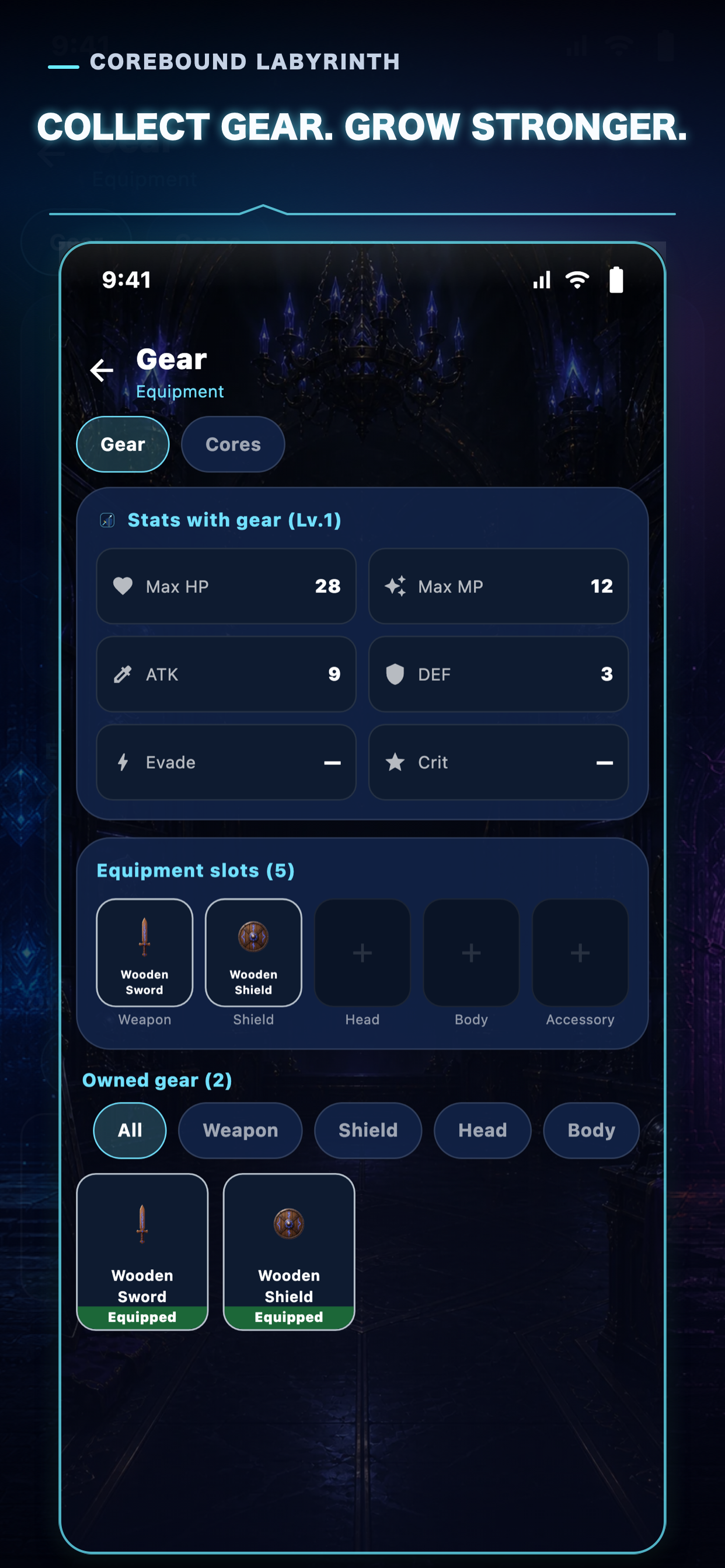 Corebound Labyrinth RPG screenshot 8