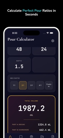 ResinStudio: Resin Calculator Screenshot 1 of 6