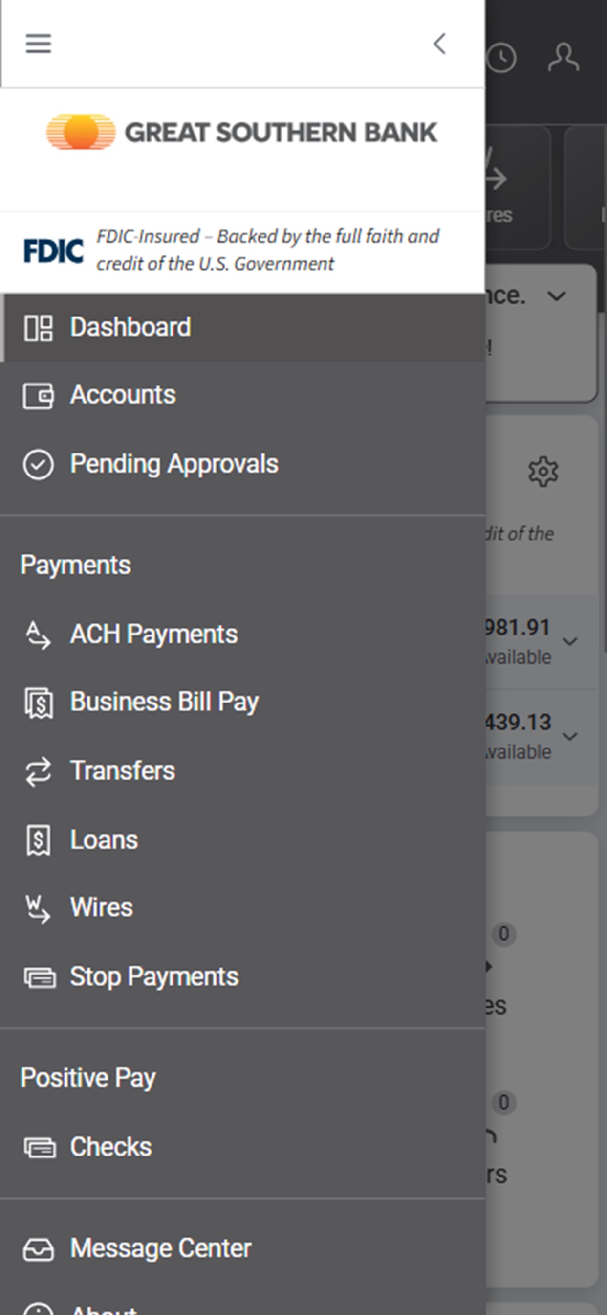 Screenshot 2 of Great Southern Bank Treasury