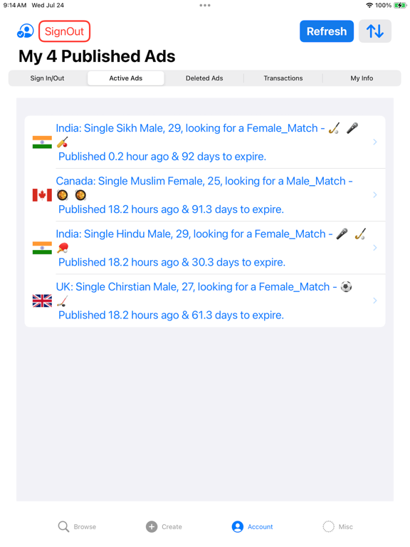 Vivaah iPad screenshot 2 - Social Networking app