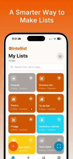 Intellist: Lists & Inventory screenshot 1