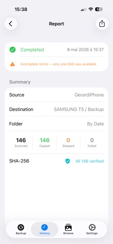 PhotoVideoBackup: SSD Transfer Screenshot 7 of 10