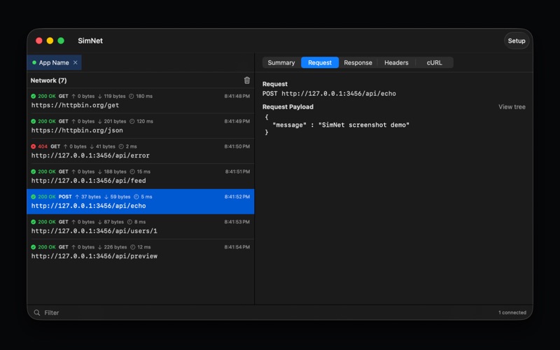 SimNet screenshot