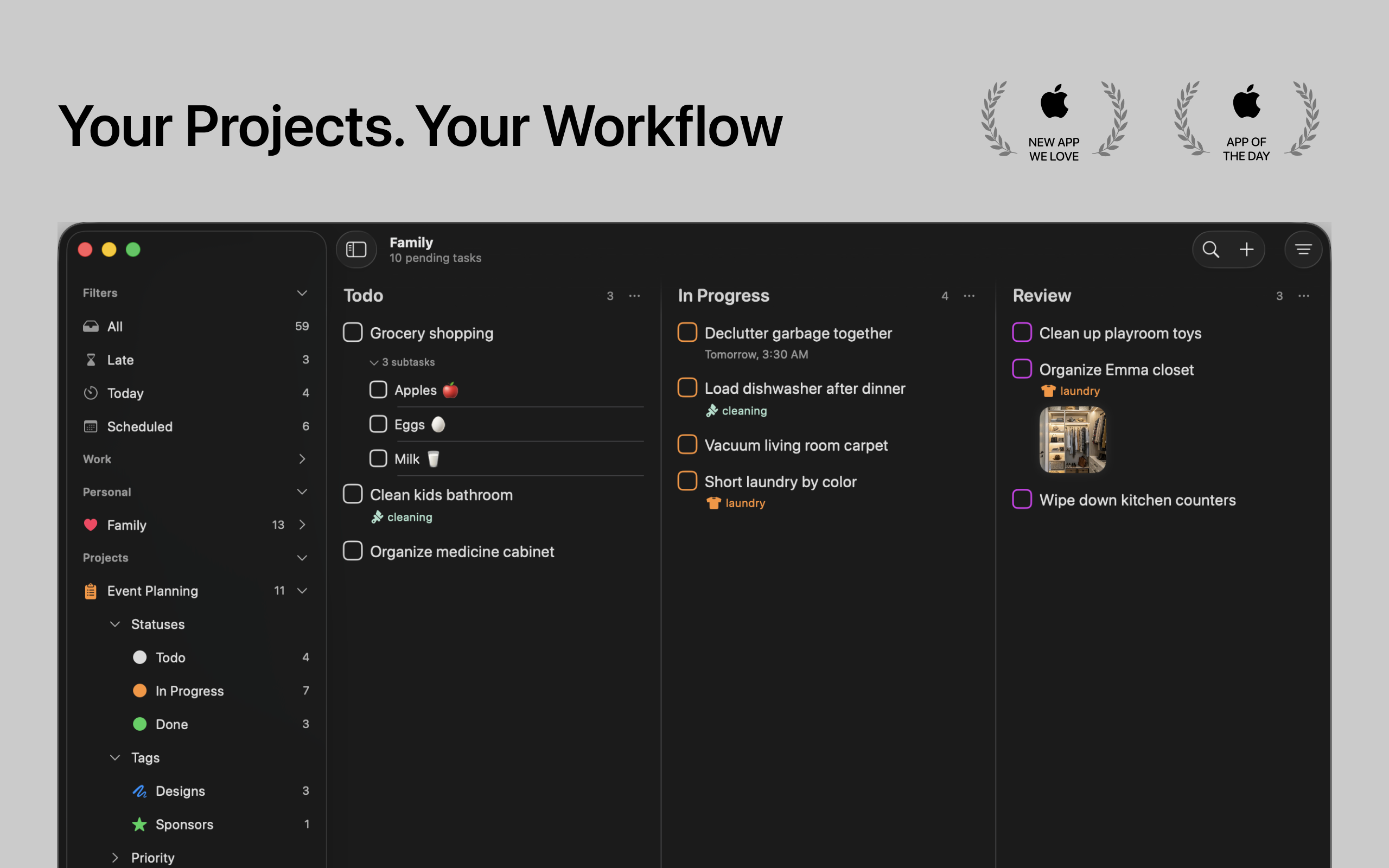 Tasks: Todo Lists & Kanban