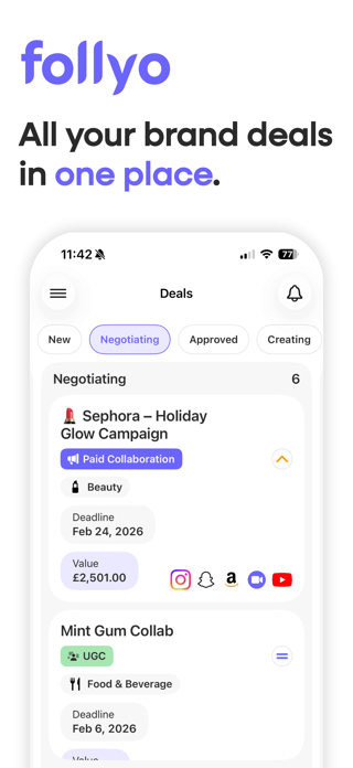 Follyo: Creator Workspace Screenshot 1 of 8
