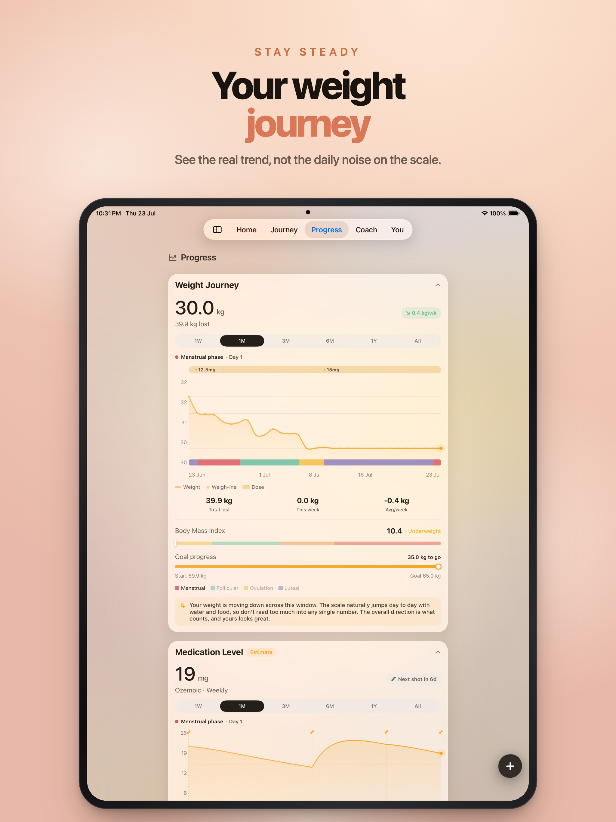 Steady: GLP-1 coach for women screenshot 13