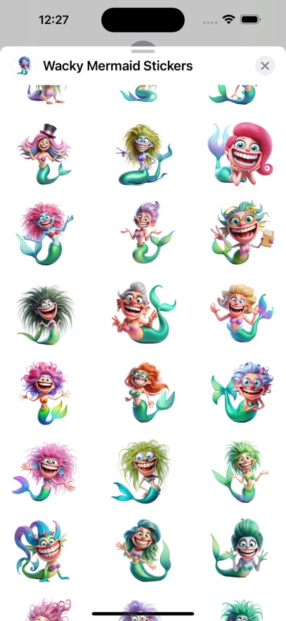 Wacky Mermaid Stickers