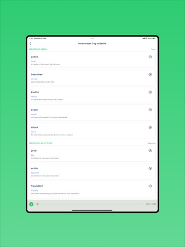 Learn German: Story and Dialog iPad screenshot