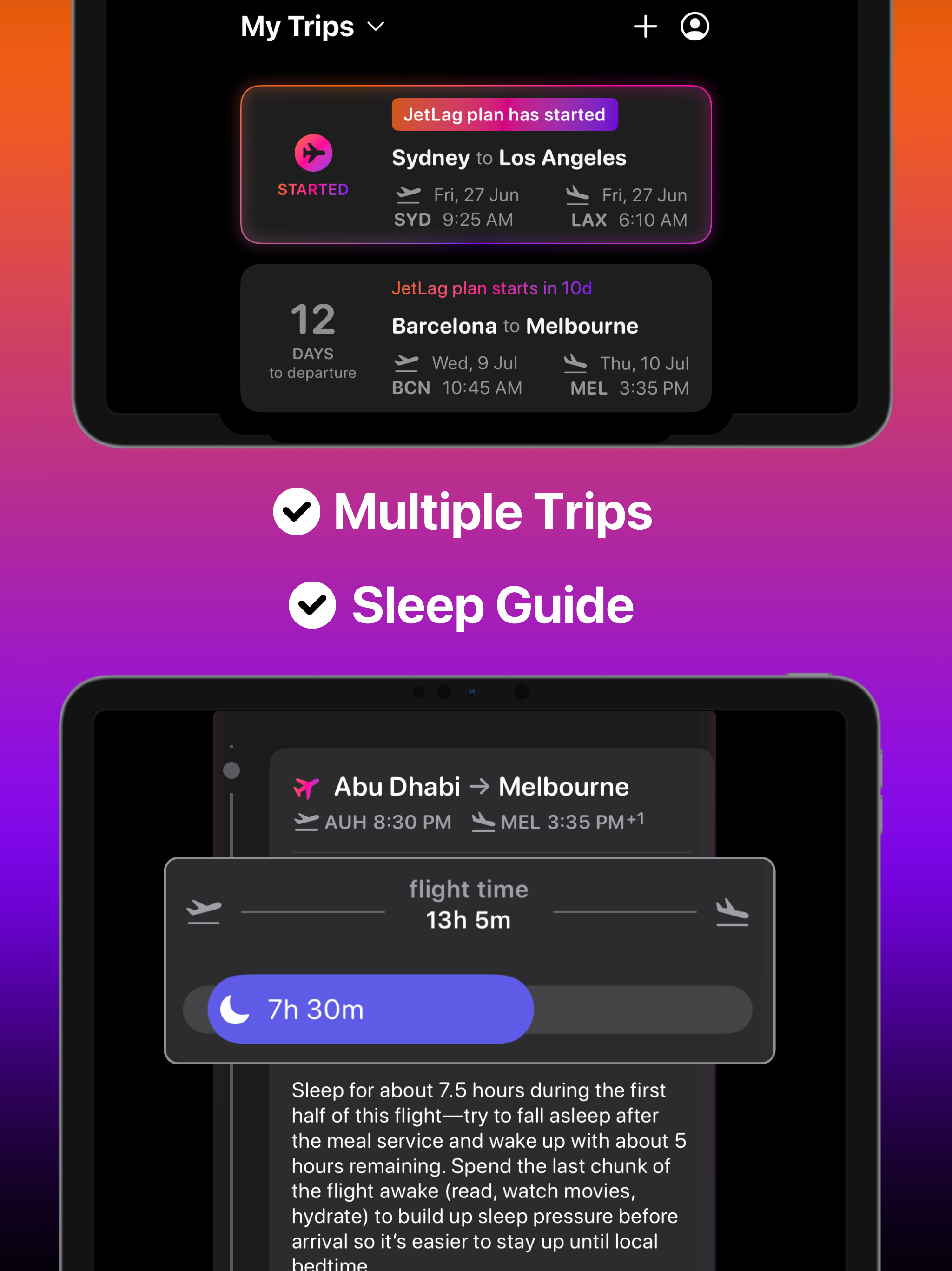 Jet Lag Plans by JetReset