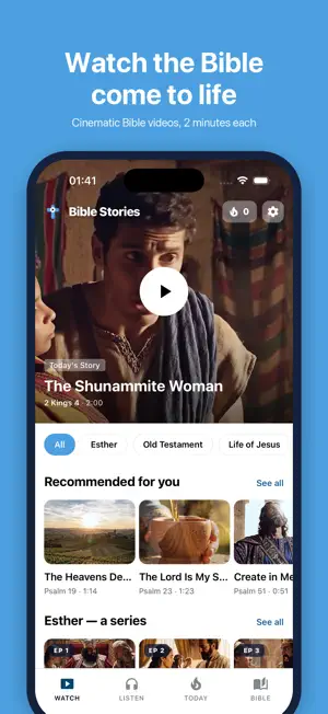 Bible Stories - Bible Videos screenshot 1