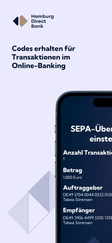 Hamburg Direct Bank - pTAN screenshot