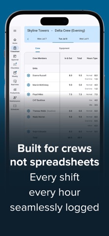 Construct Crew Time iPhone screenshot