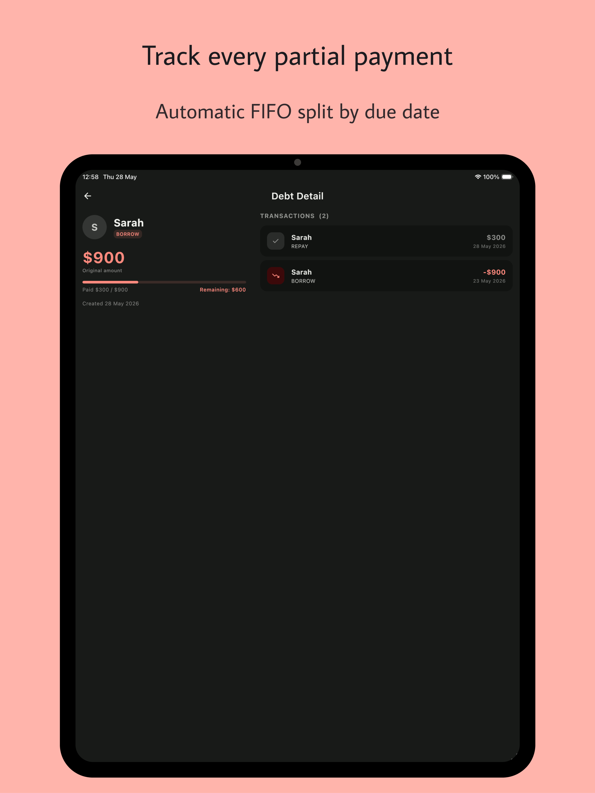 Lendnote: Smart Debt Tracker