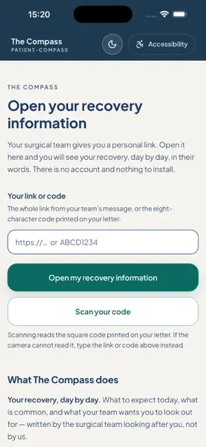 Patient Compass screenshot 1