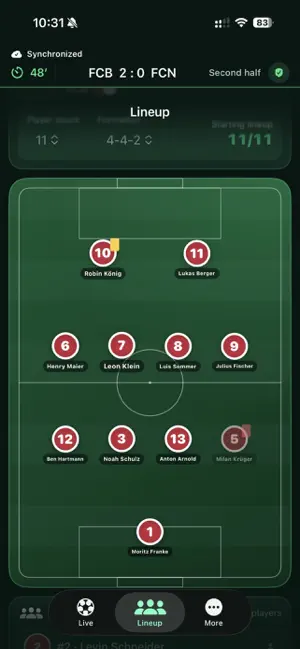MatchControl ONE screenshot 2