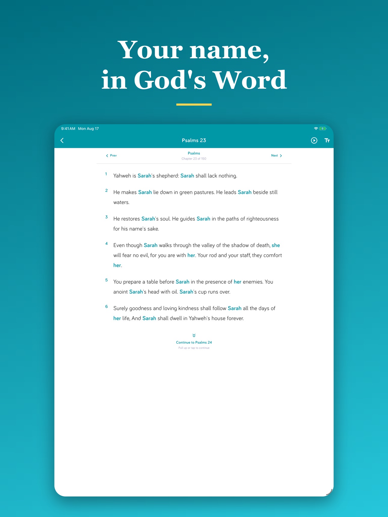 Screenshot 11 of BiblefyMe: Bible in Your Name