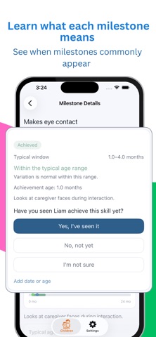 PediaMilestones: Baby Skills screenshot