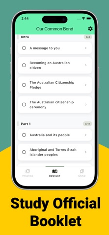 Citizenship Test AU (2026) screenshot
