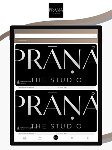 PRANA The studio iPad screenshot