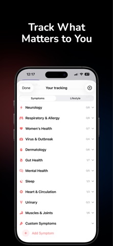 Trace Health: Symptom Tracker screenshot