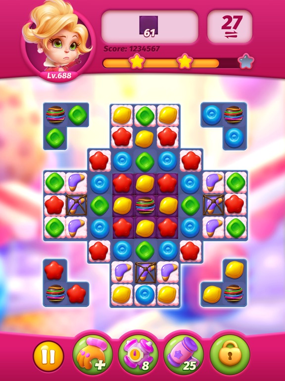 Sweets Match - Match 3 Game iPad screenshot 6 - Games app