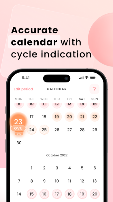 Period Tracker | Mooni Screenshot