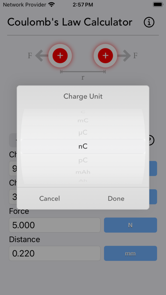 #3. Coulomb's Law Calculator (iOS) 由: Nitrio