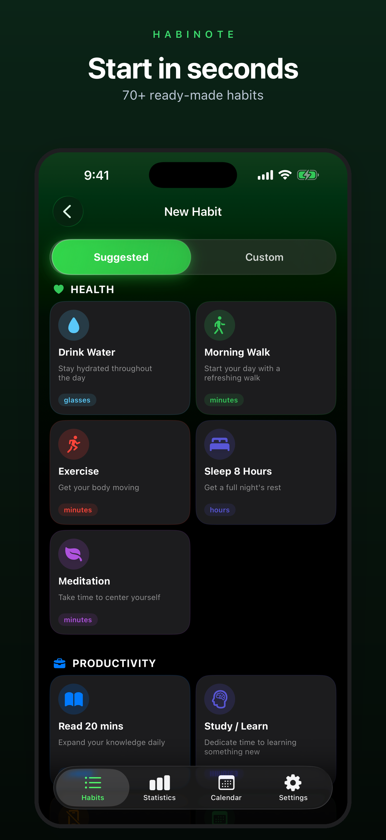 Habit Tracker - Habinote screenshot 2