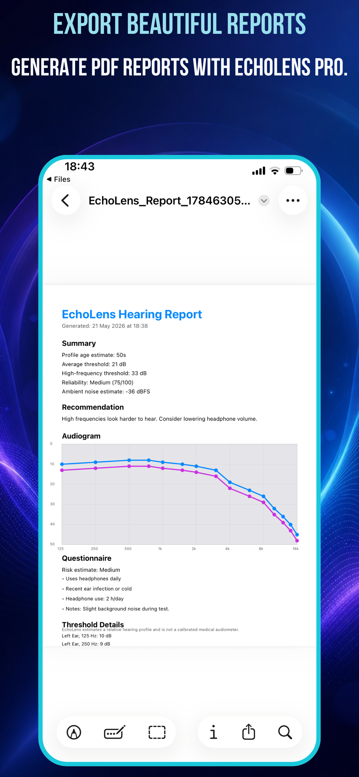 EchoLens - Hearing Check screenshot 6