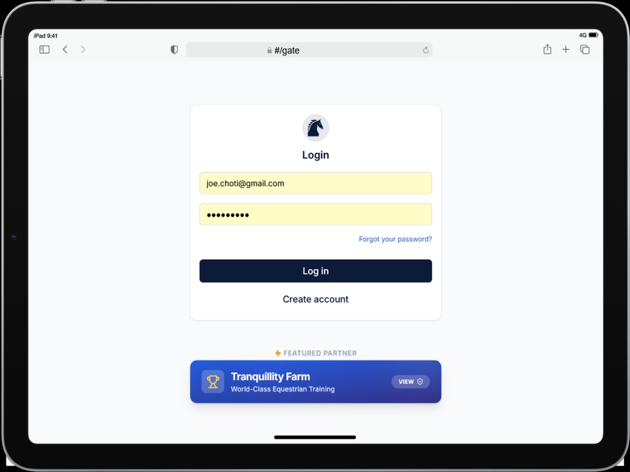 iPad screenshot