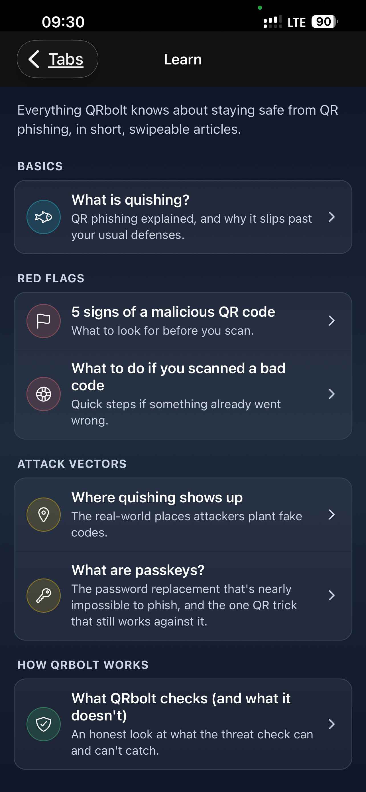 QRbolt screenshot 3