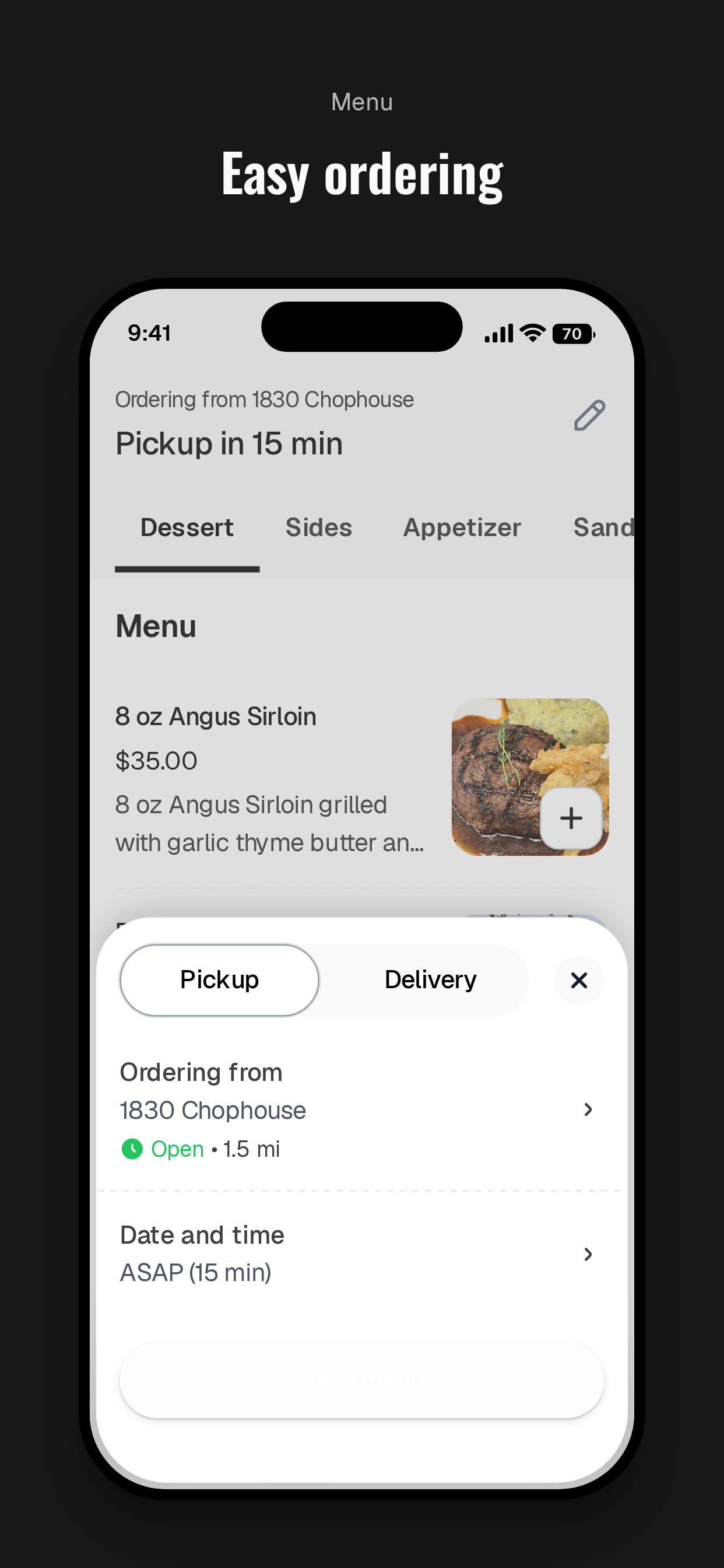 1830 Chophouse screenshot 3