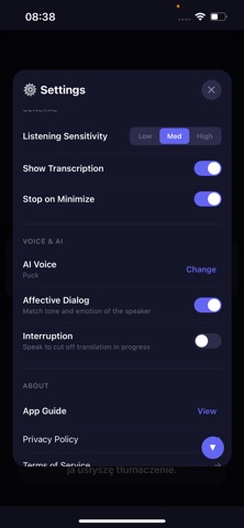 Face2Face AI translator Screenshot 5 of 6