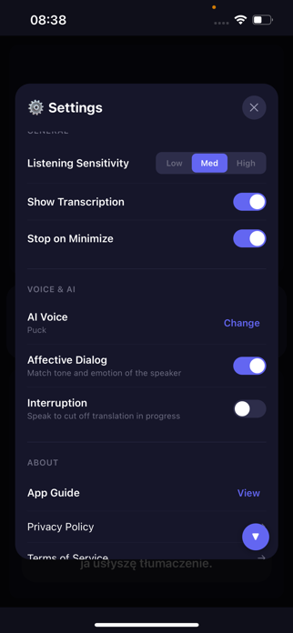 Face2Face AI translator Screenshot 5 of 6