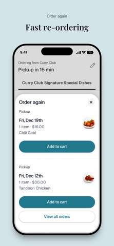 Curry Club To Go iPhone screenshot
