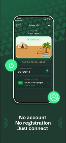 Sahara VPN – Fast & Unlimited iPhone screenshot 5