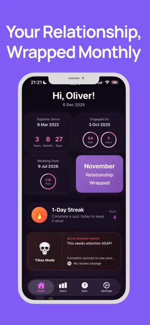 Relationship Wrapped: Insights screenshot 1