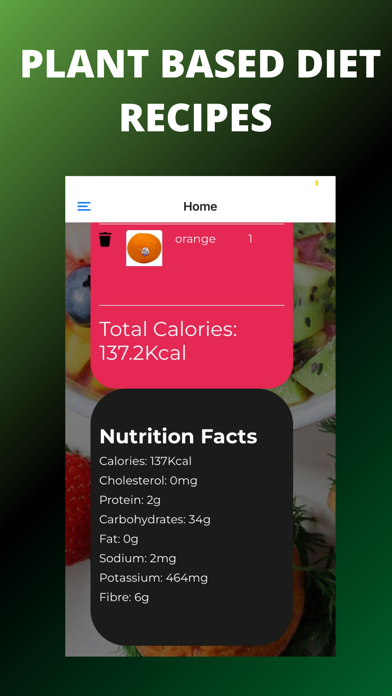 Plant Based Diet Recipes App iPhone screenshot