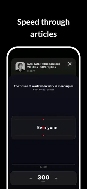 Speed Read RSVP screenshot 2